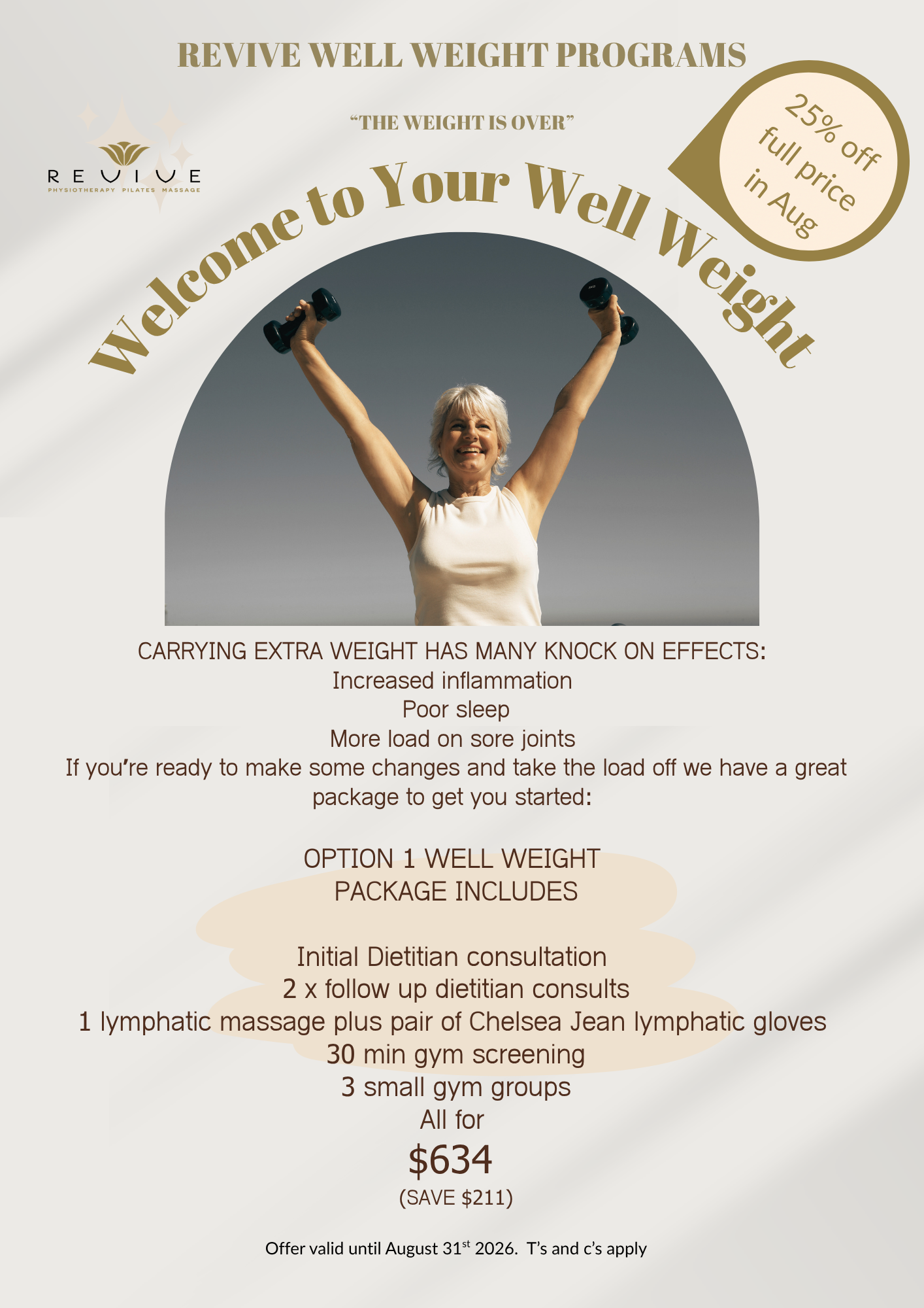 Well Weight Programs now at Revive